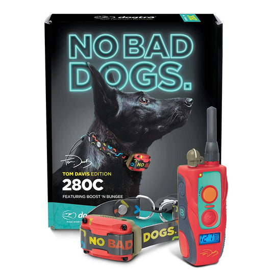 Tom Davis 280c Remote Dog Training E-Collar Featuring Boost N’ Bungee Waterproof 127-Level 1/2-Mile Range