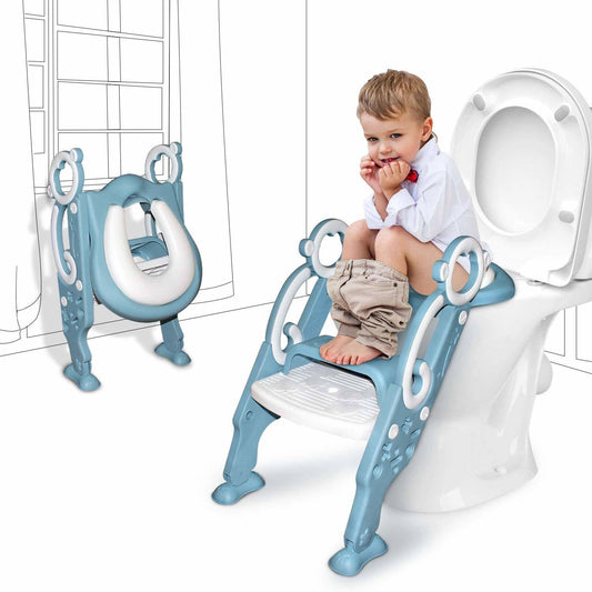 Toddler Toilet Seat With Step Stool Ladder For Boy And Girl Baby Potty