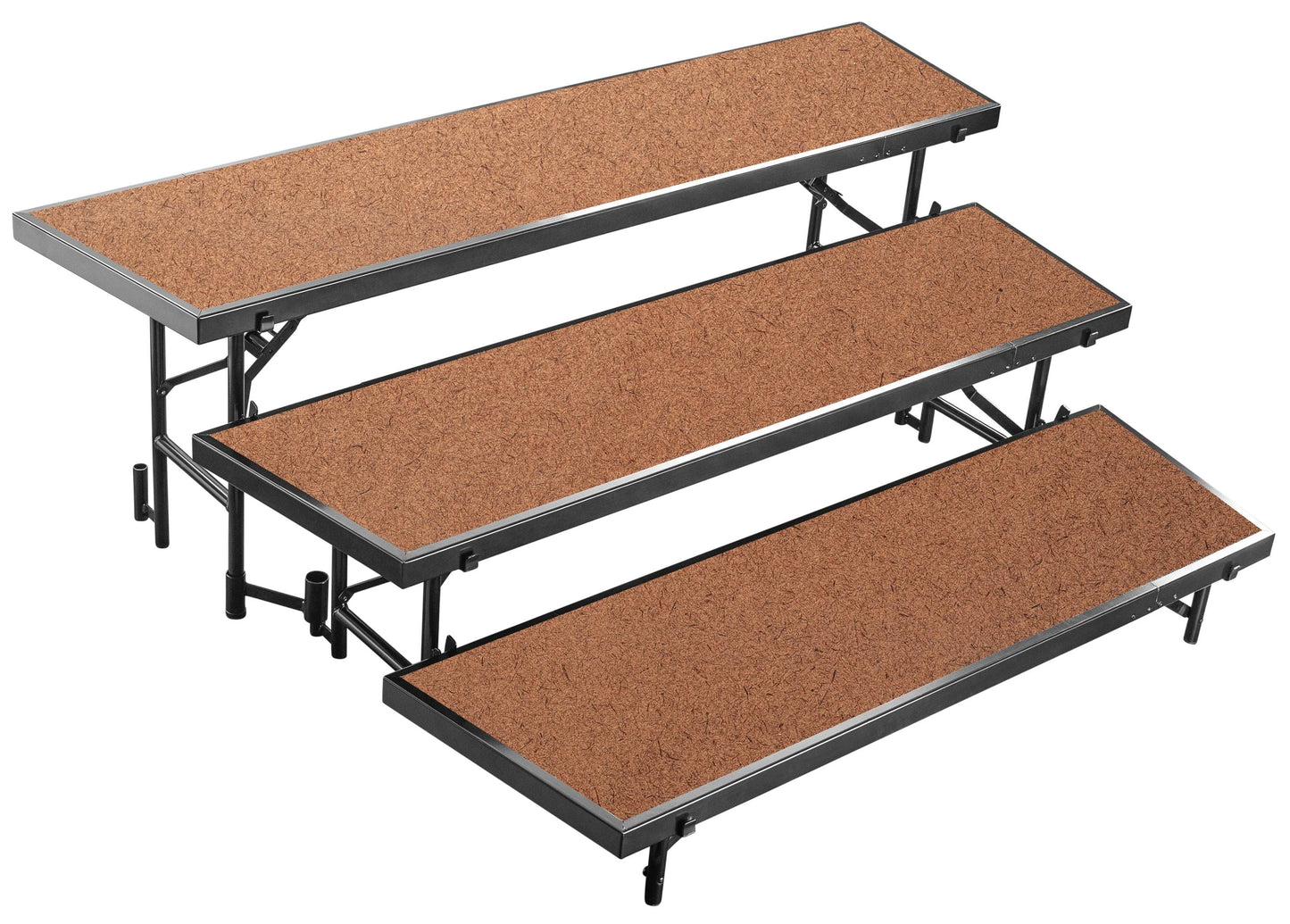 Tapered Standing Carpet Deck 3 Level Riser, 18