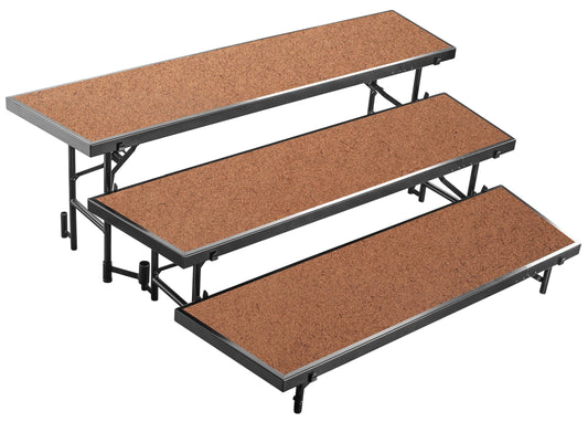 Tapered Standing Carpet Deck 3 Level Riser, 18