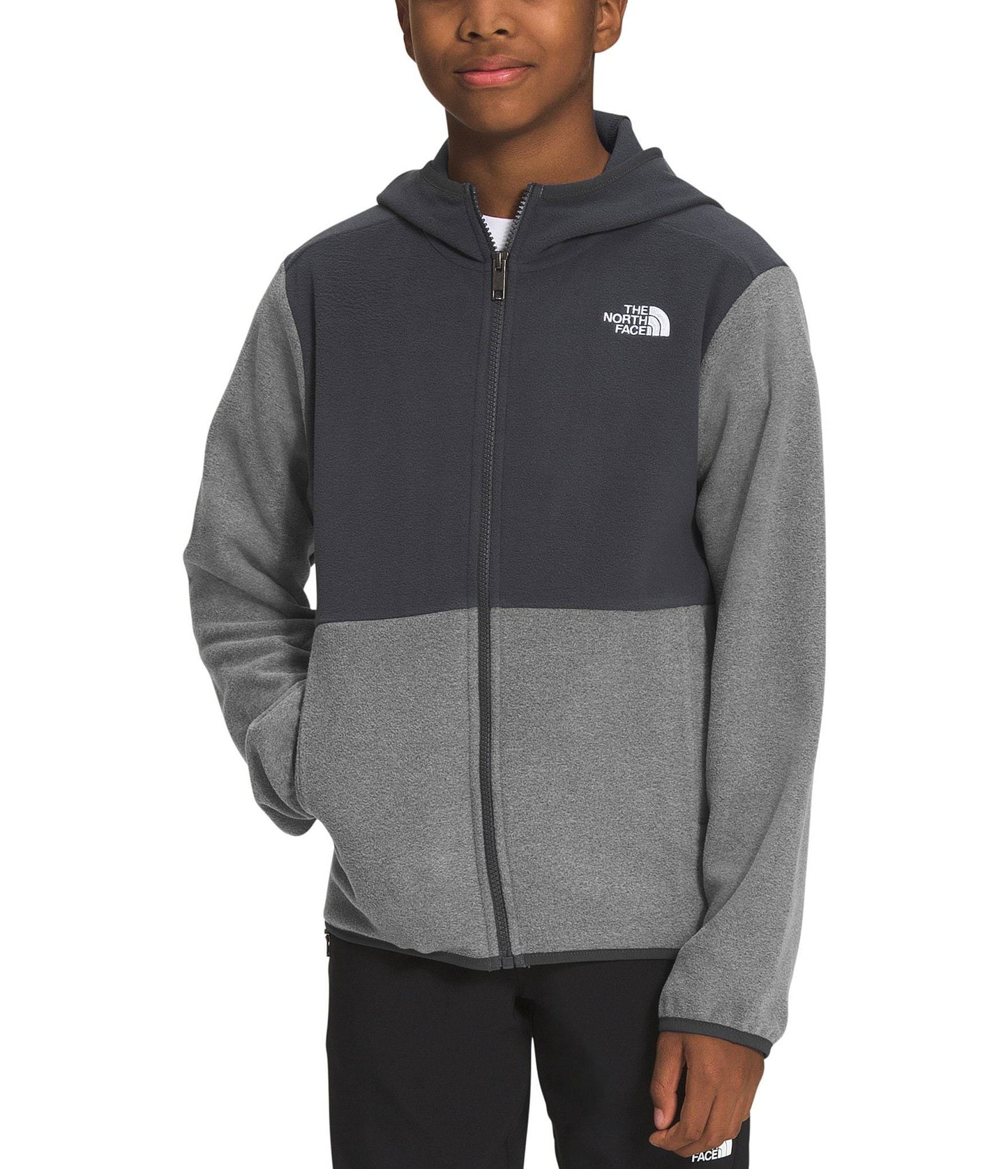 Teen Glacier Full Zip Hooded Jacket - Tnf Black