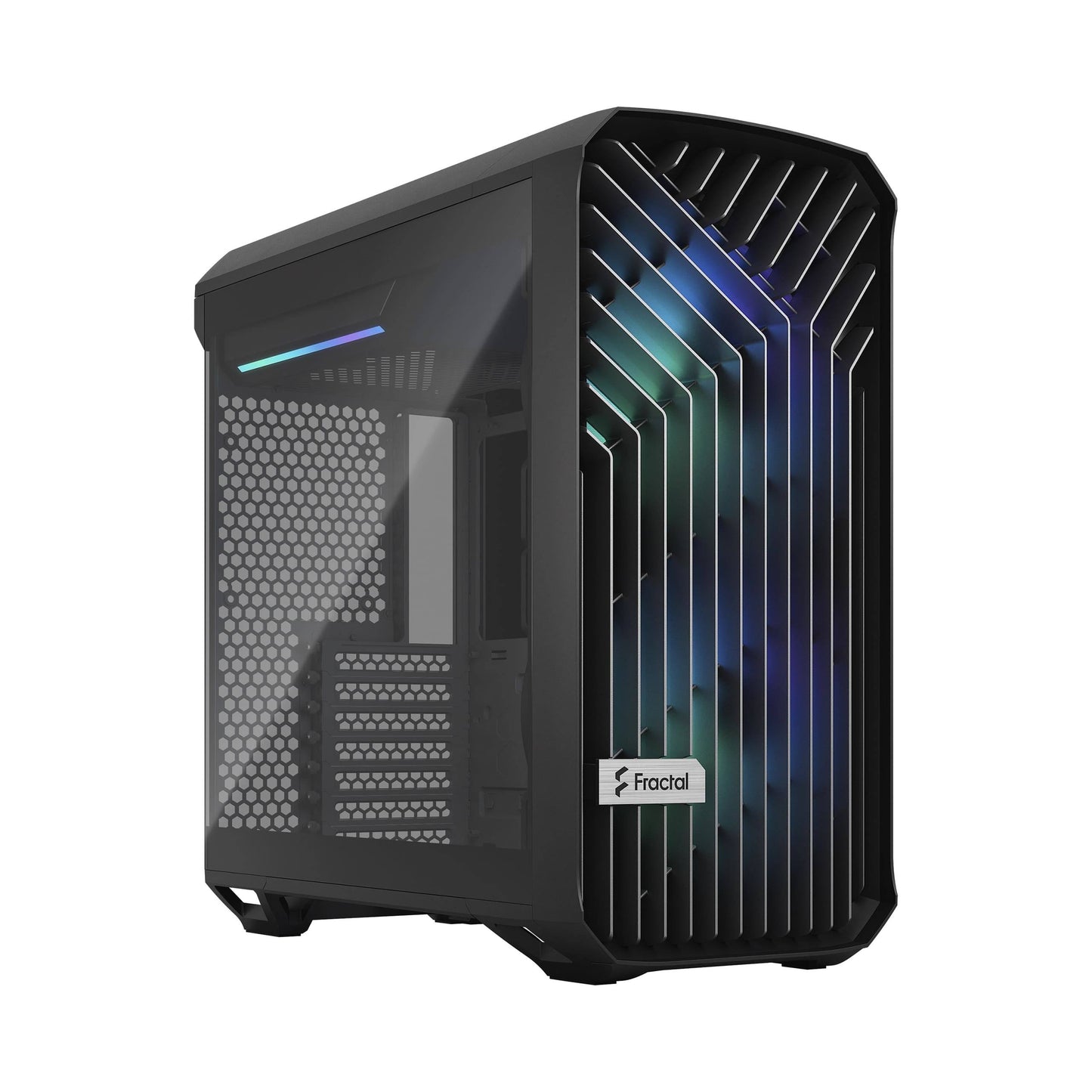 Torrent Compact Rgb Black Computer Case Tg Tempered Glass Light