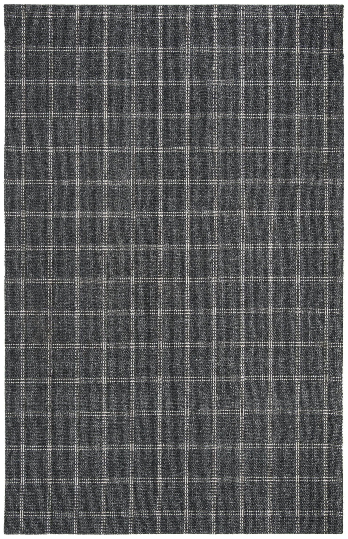 Tamworth Check Lrl6450d Navy 4' X 6' Area Rug