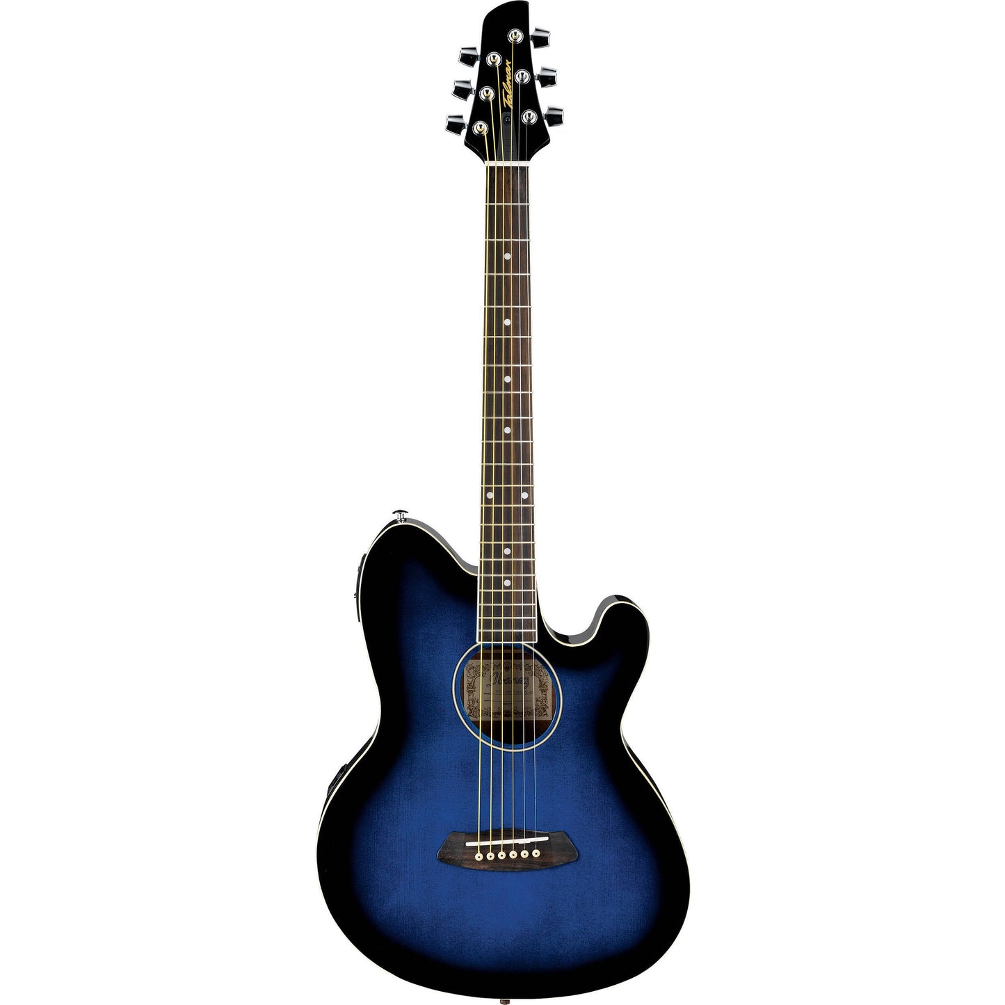 Talman Acoustic Electric Guitar - Transparent Blue Sunburst