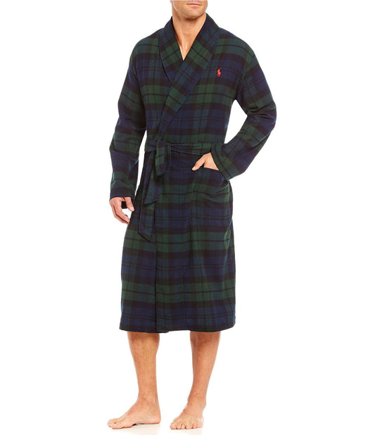 Tartan Plaid Flannel Robe Size L/Xl