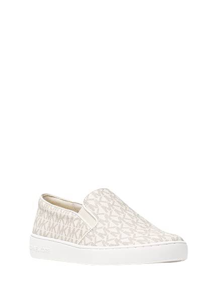 Teddi Logo Slip-On Platform Sneaker In Natural - Size 10