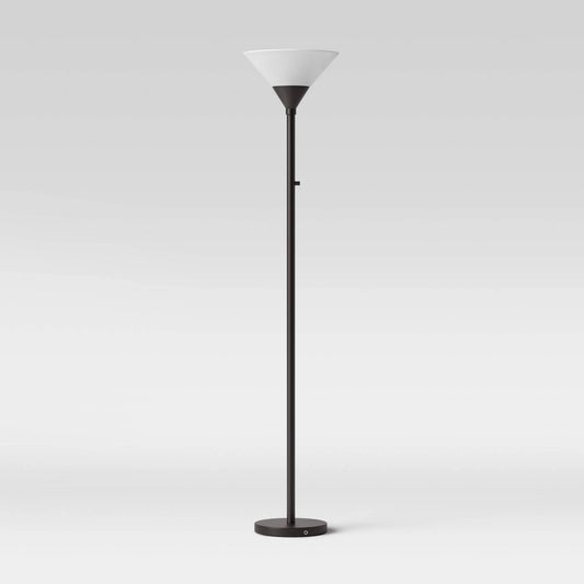 Torch Floor Lamp - Silver