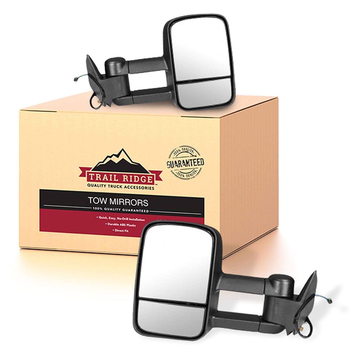 Tow Mirror Power Pair Set For Chevy Gmc C/K Pickup Suv