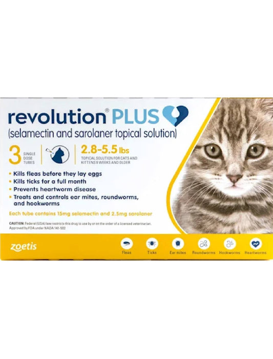 Topical Solution 2.8-5.5lbs Cat, 3 Month Supply