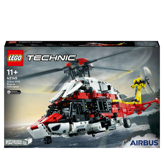 Technic Airbus H175 Rescue Helicopter 42145 Building Toy Set For Kids, Boys, And Girls Ages 11+ (2,001 Pieces)