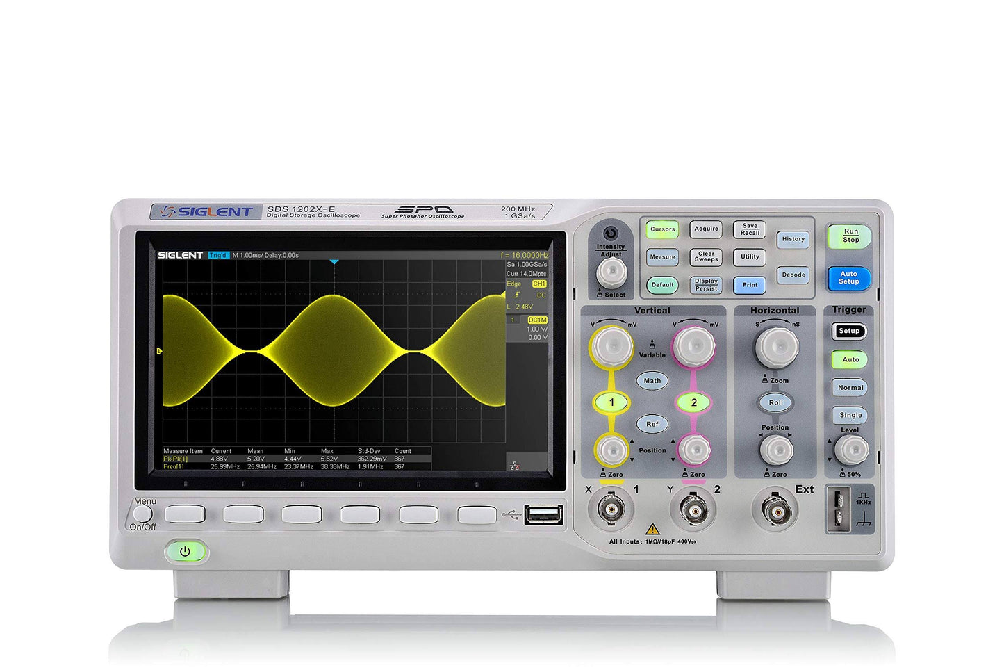 Technologies Sds1202x-E 200 Mhz Digital Oscilloscope 2 Channels Grey