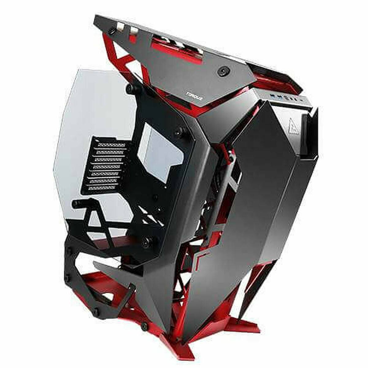 Torque Black / Red Aluminum Atx Mid Tower Computer Case/ Winner