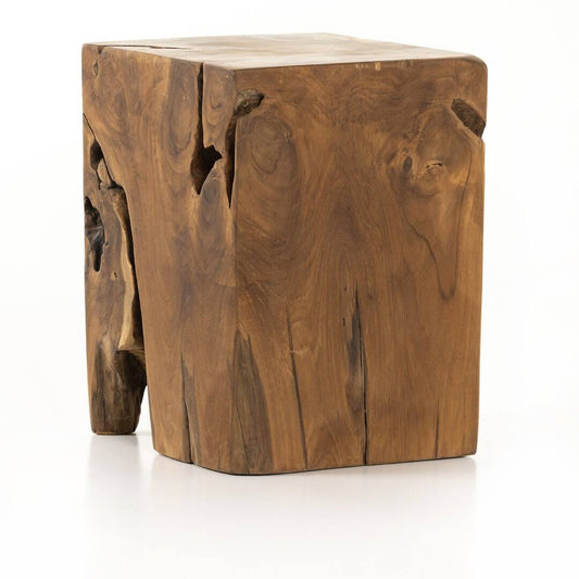 Teak Solid Wood Side Table Joss & Main