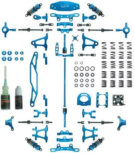 Tamiya Tt-02 Aluminum Upgrade Kit (Blue) Yea-Ck-Tt02bu