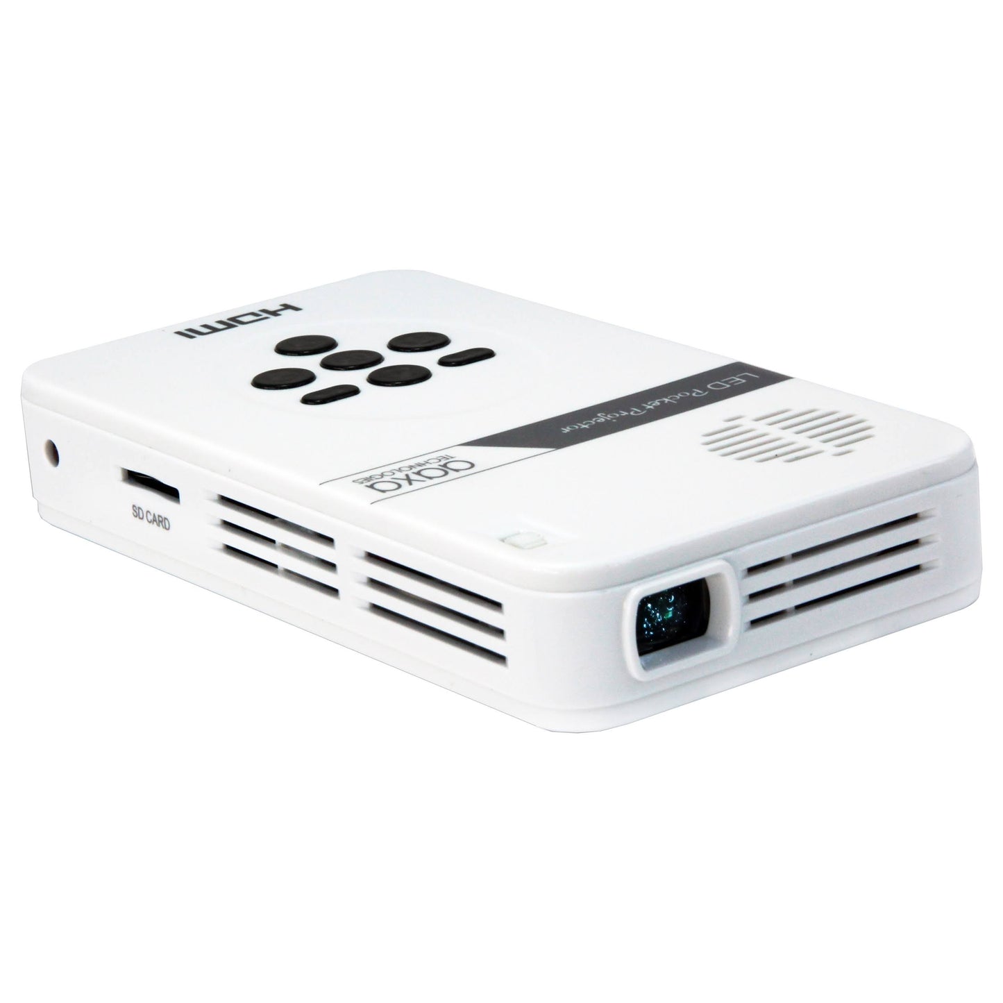 Technologies Led Pico Pocket Projector - 25 Lumens - White/Black