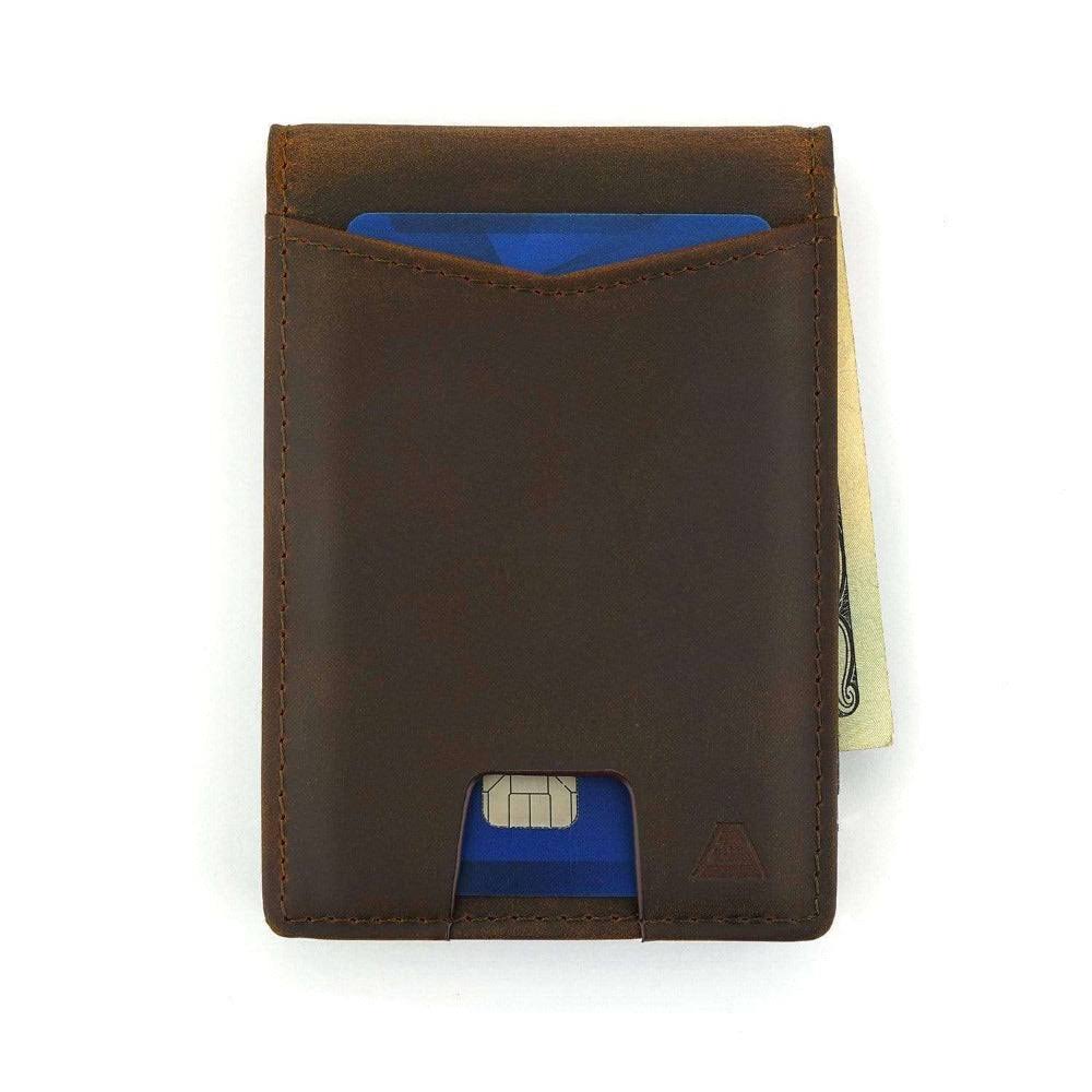 Tan Leather Minimalist Rfid Blocking Bifold Wallet - The Ranger