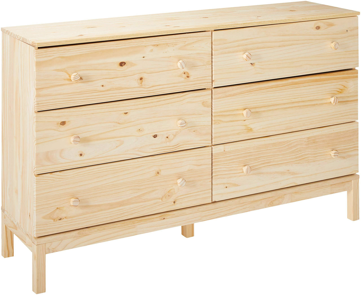 Tarva 6 Drawer Chest, Solid Wood Pine