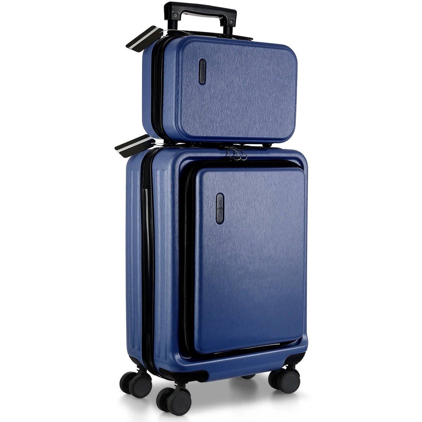 Ta-L-Tl Teal 20 Inch Carry On Luggage Wheels W 13 Inch Small Suitcase