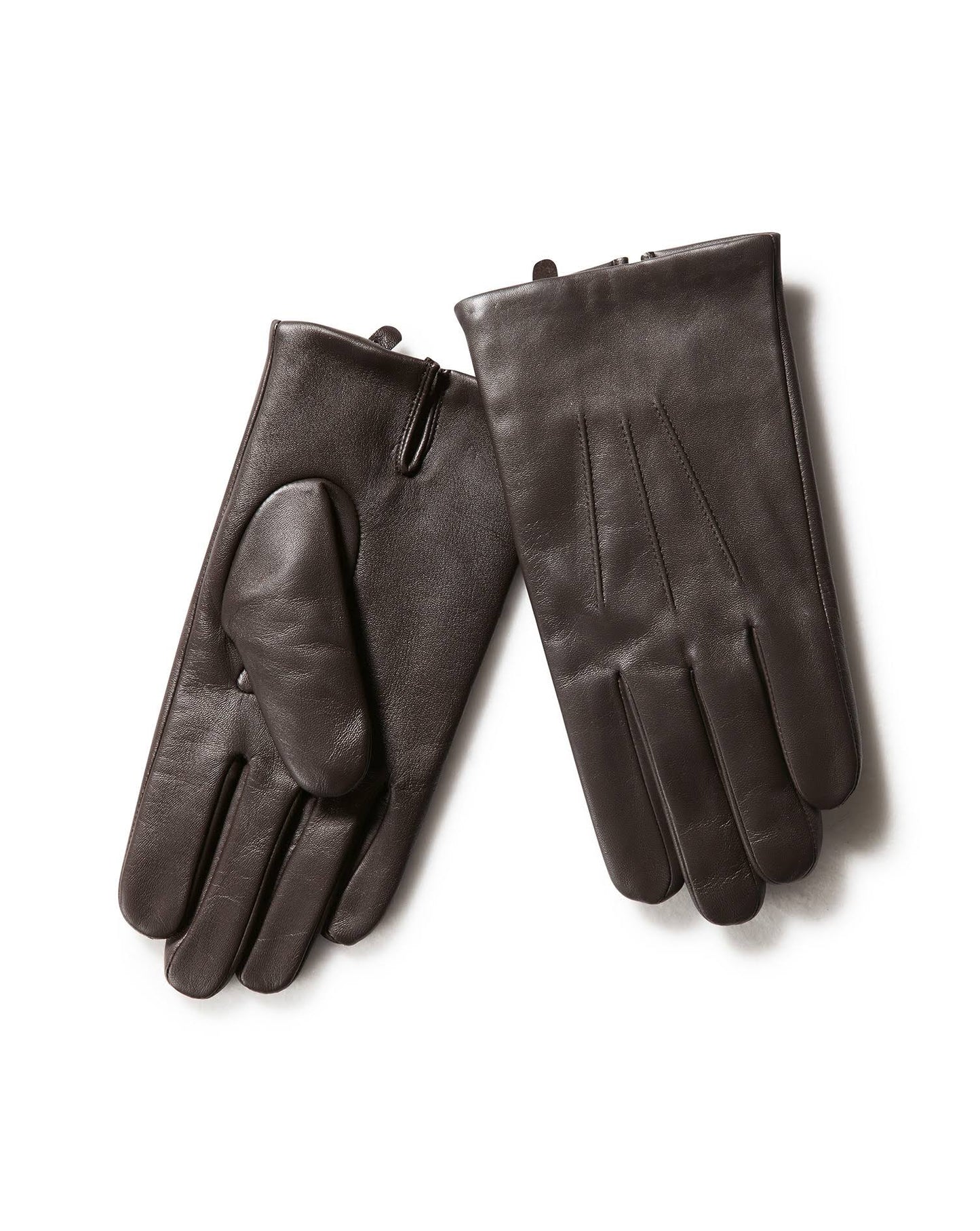 Touch Screen Gloves - Black Size Large Leather