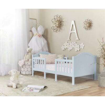 Toddler Solid Wood Convertible Standard Bed Bed Frame Color: Lilac