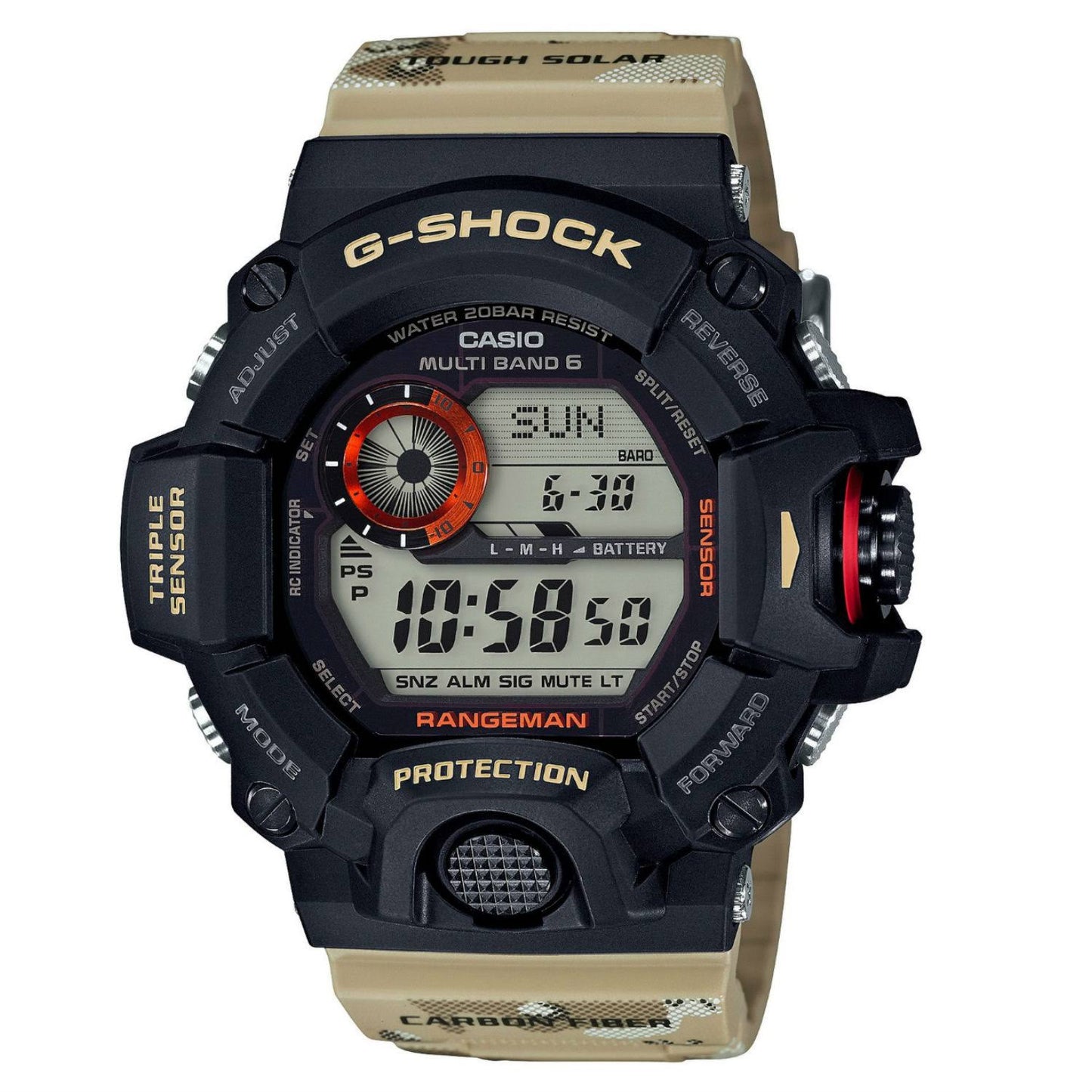 Tactical Rangeman G-Shock Solar Watch - Black - Gw9400-1b