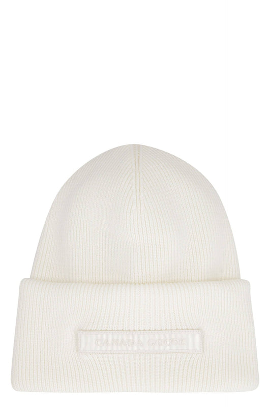 Tonal Emblem Beanie Cottongrass