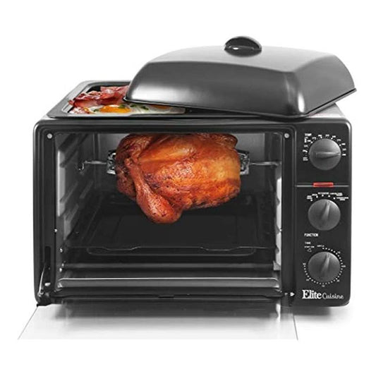 Toaster Oven Rotisserie Grill Griddle Top