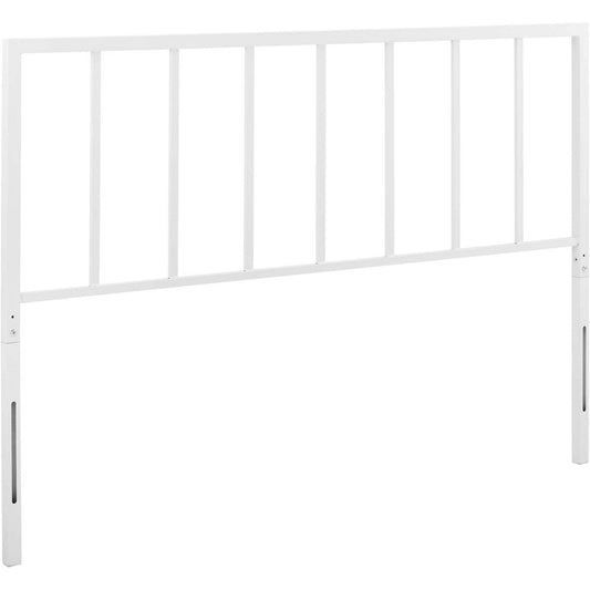 Tatum King Metal Headboard - White