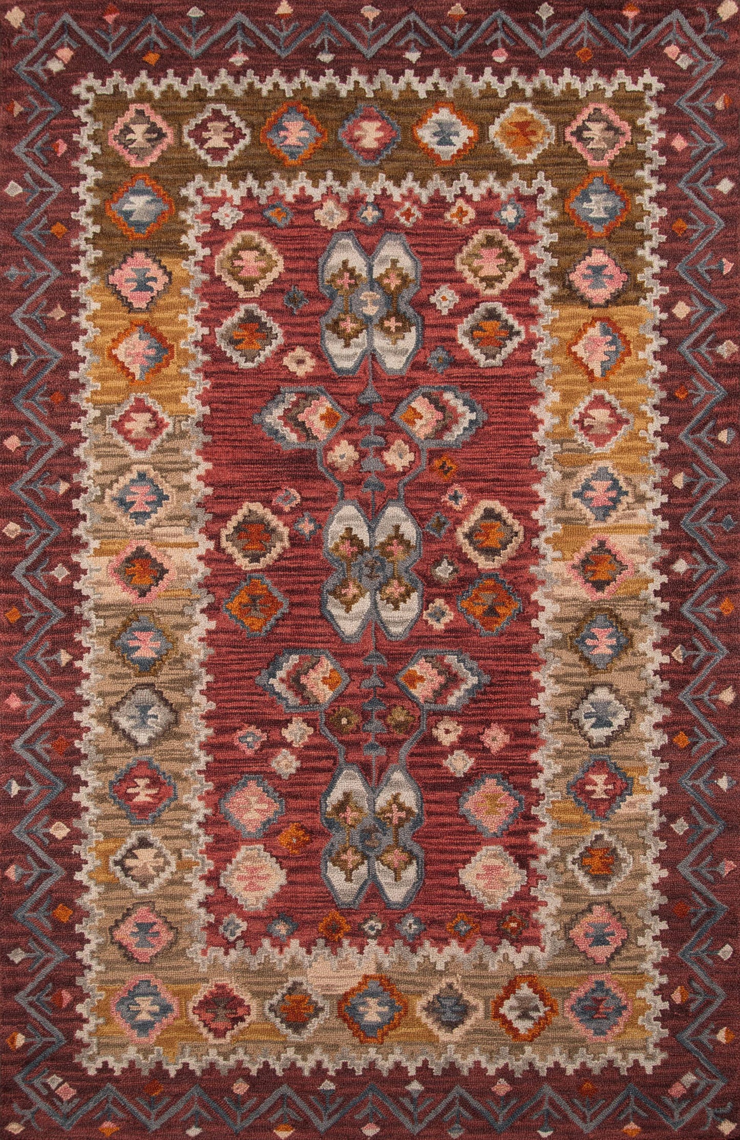 Tangier Area Rug Blue 5' X 8'