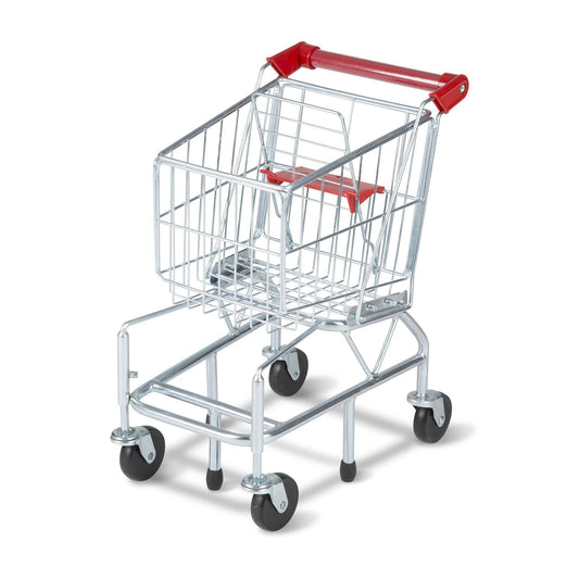 Toy Shopping Cart With Sturdy Metal Frame