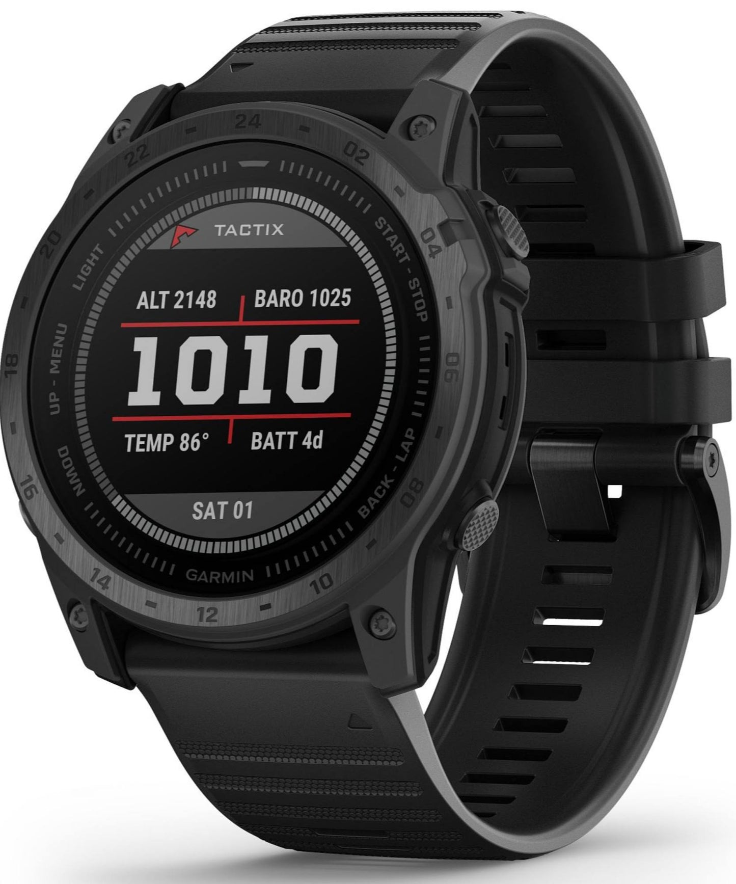 Tactix 7 Amoled Tactical Gps Watch | Bundle With Extra Silicone Band, Screen Protectors & Charger | Military Men's Watch With Amoled