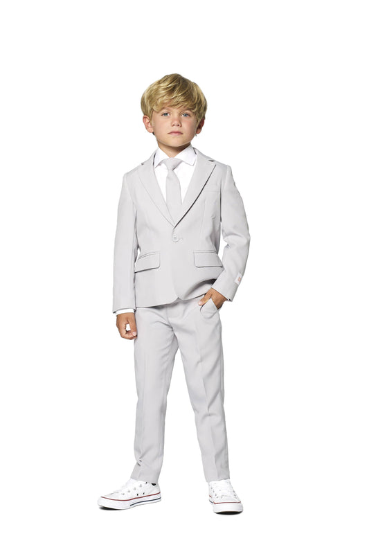 Toddler Boys Groovy Solid Suit - Grey