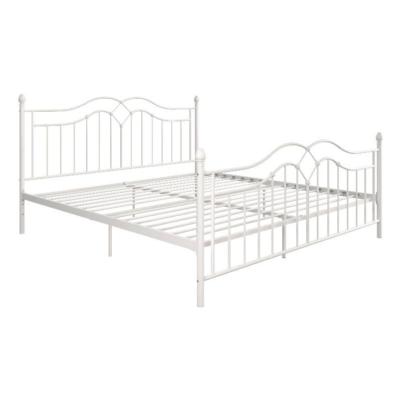 Tatiana White Metal Bed King - De35132