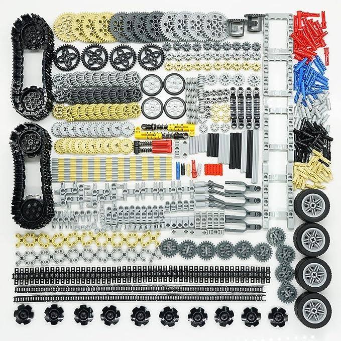 Technic Parts Cars Gears Axles - Wheels Connectors Building Block Accessories Pieces Sets Chain Link Pins Connector Joints Bricksshock Absorber