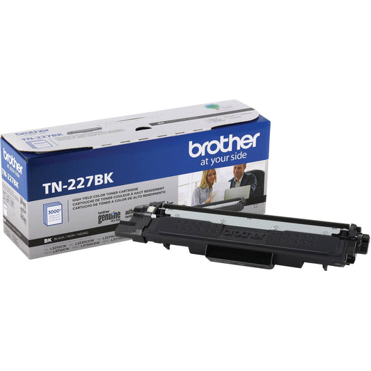 Tn227bk High Yield Black With Standard Yield Color Tn223c, Tn223m, Tn223y Cyan, Magenta And Yellow Toner Cartridge Set + Inksaver Microfiber