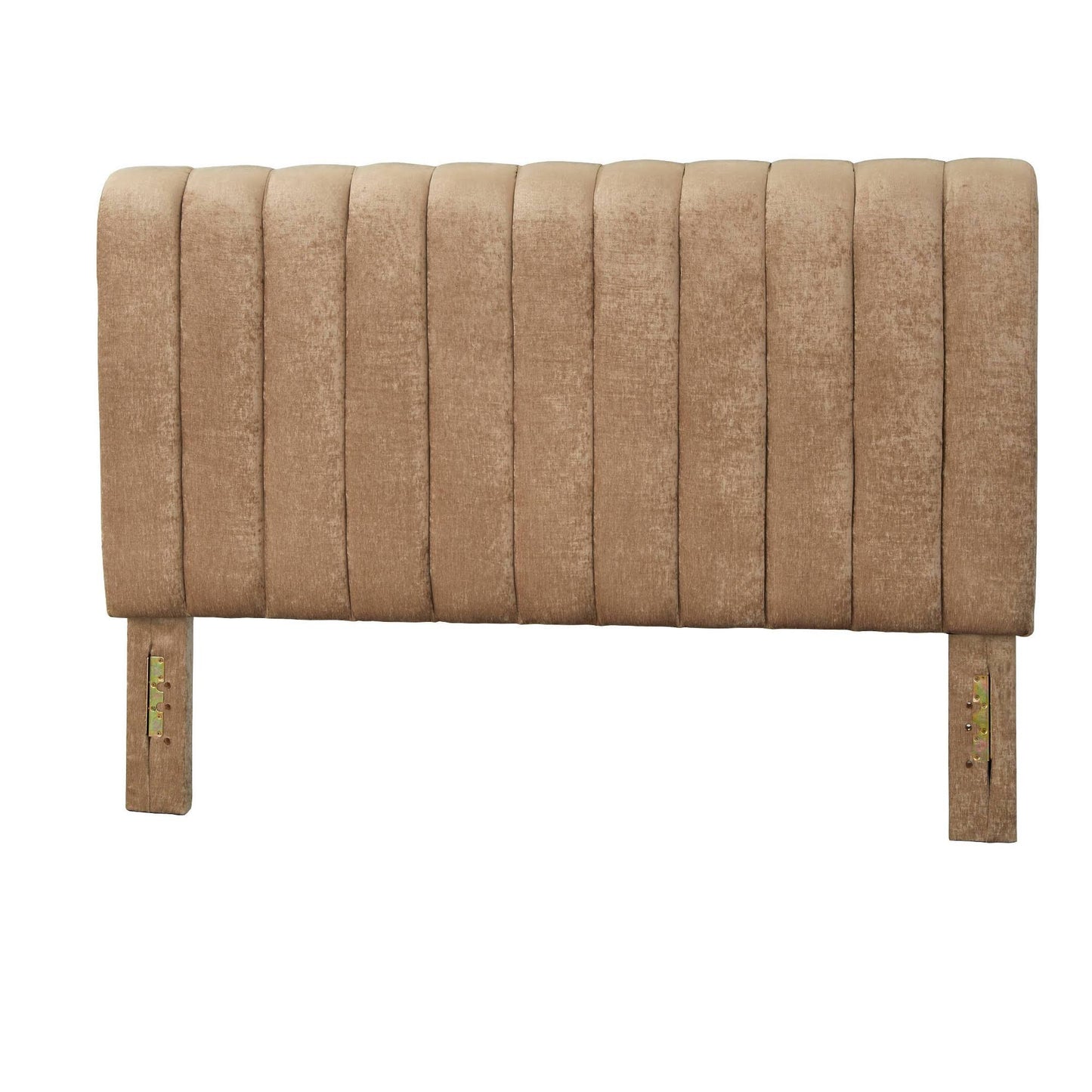 Teagan Queen Channel Upholstered Headboard - Tan