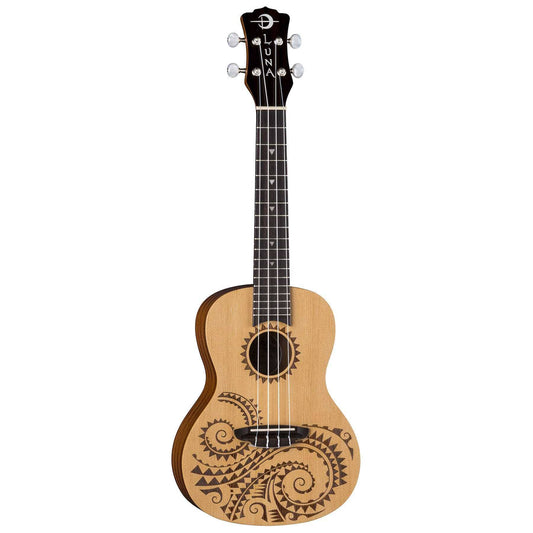 Tattoo Concert Spruce Ukulele With Gig Bag