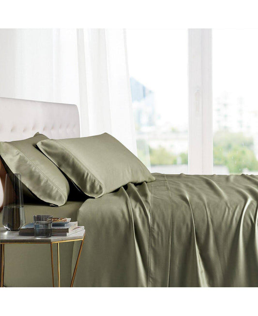 Top Split King Sheets 100% Bamboo Viscose Gray