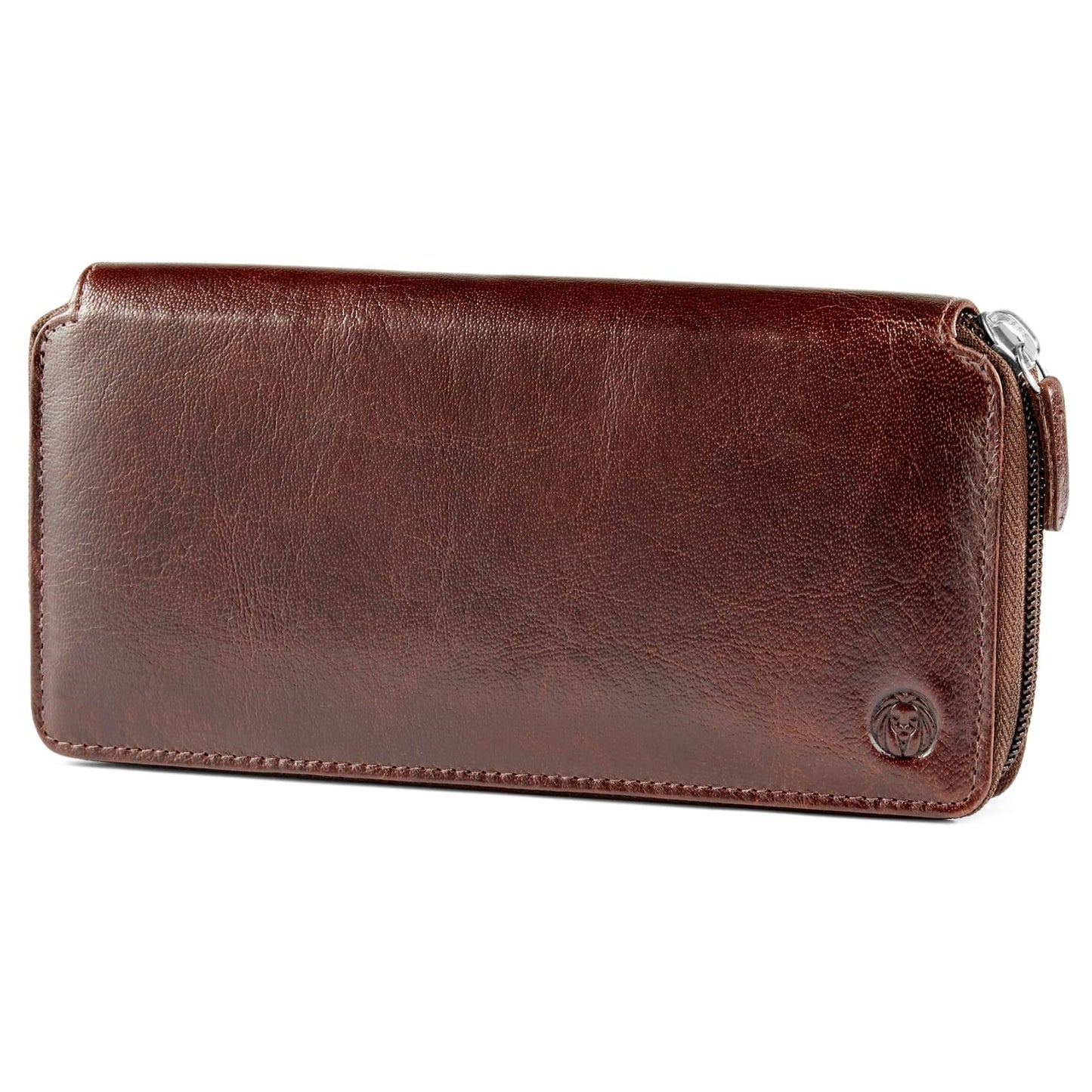 Tan Accordion Leather Wallet - For Men -