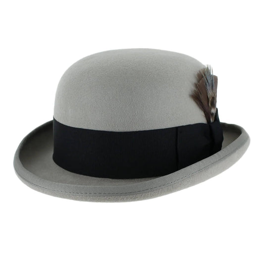 Tammany - Satin Lined 100% Wool Derby Hat Black X-Large