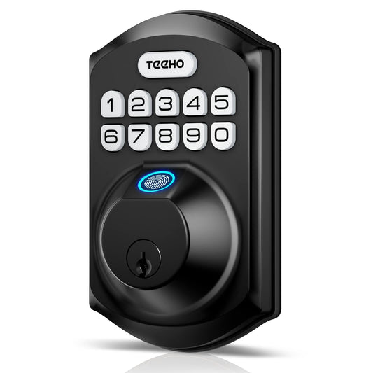 Te002 Fingerprint Door Lock - Keyless Entry Door Lock With Keypad - Electronic Deadbolt Keyed Entry - Front Door Lock - Combination Door Lock ‎Te002-2