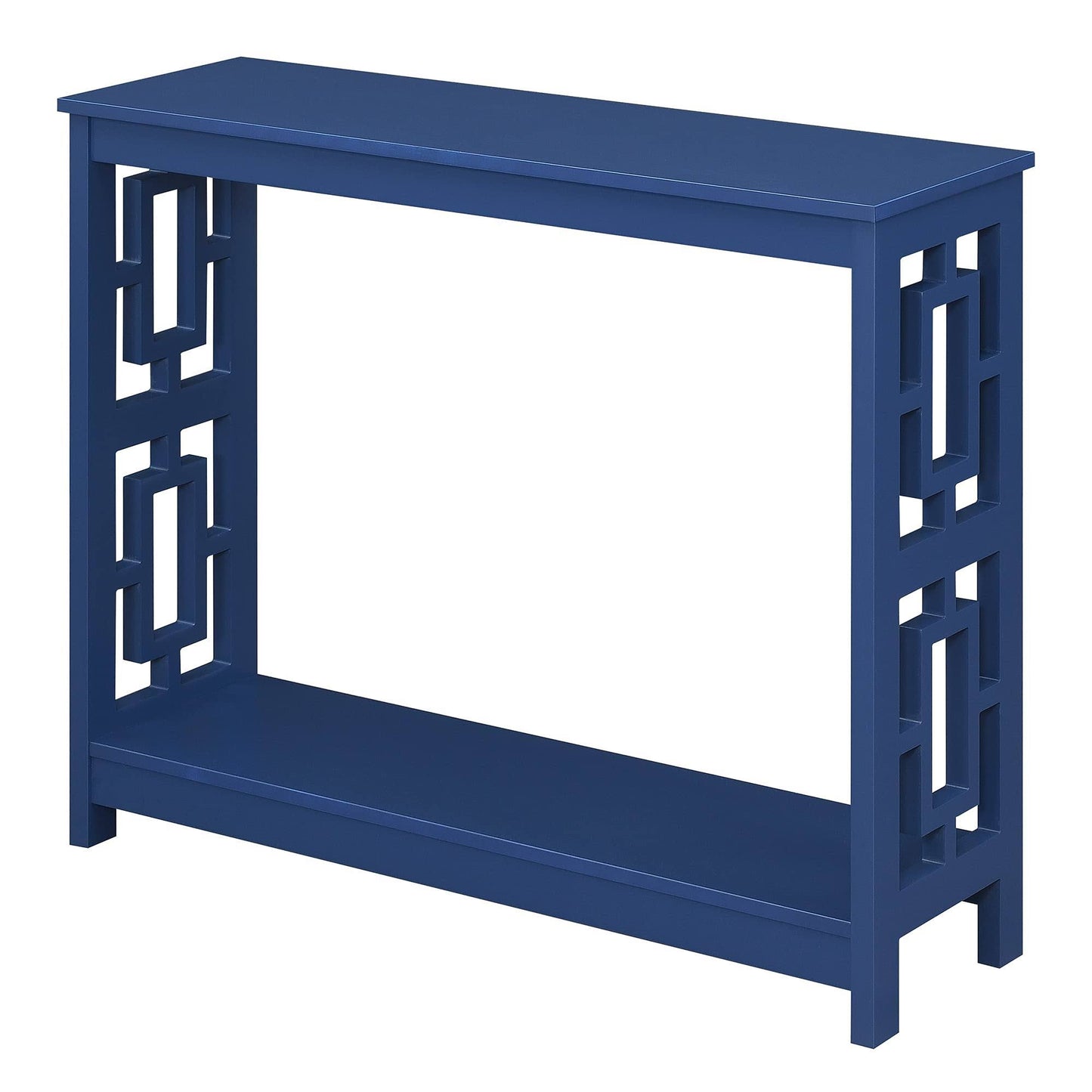 Town Square Console Table With Shelf Sea Foam