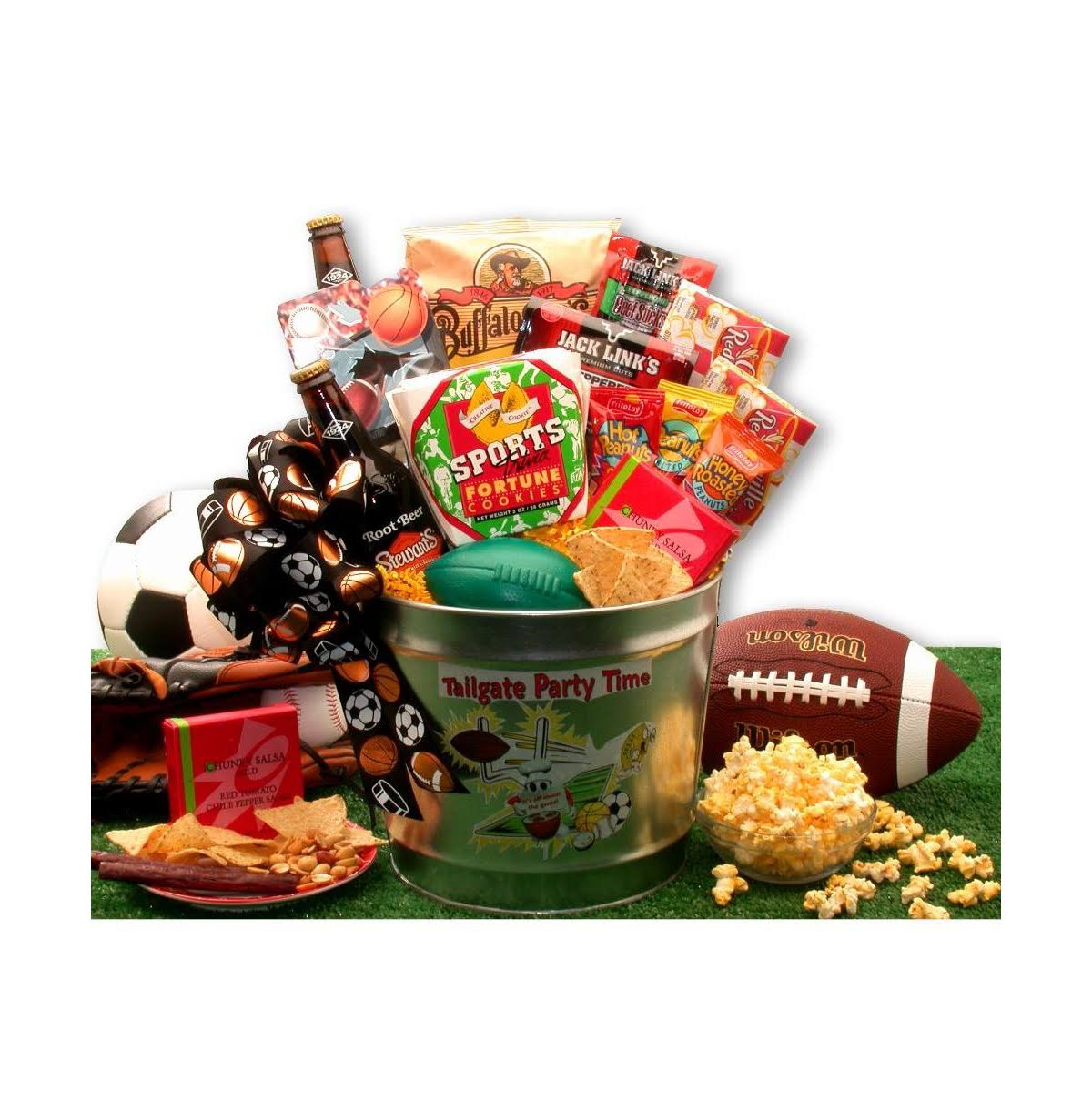 Tailgate Party Time Gift Pail - Gift For A Man - 1 Basket