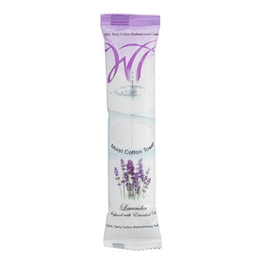 Towel Moist Cotton Towel - Lemon And Lavender (Case Of 100)