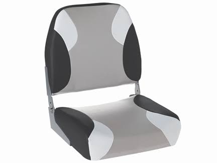 Tournament Pro Lo-Back Boat Seat - Charcoal