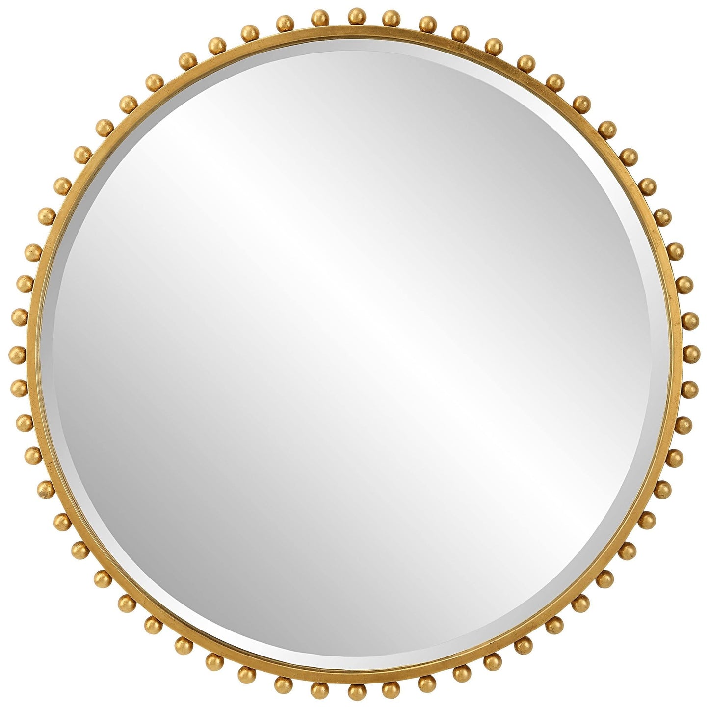 Taza Aged Round Mirror - White