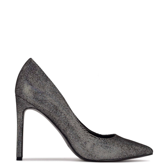 Tatiana Pump High Heels Silver/Black : 8.5 M