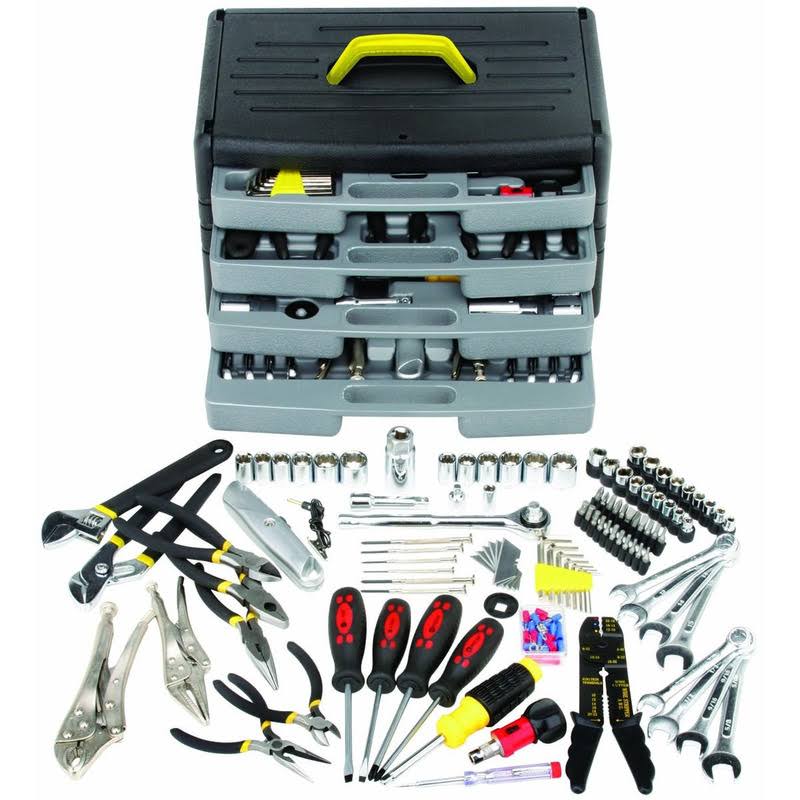 Tool Kit With 4-Drawer Chest 105 Piece