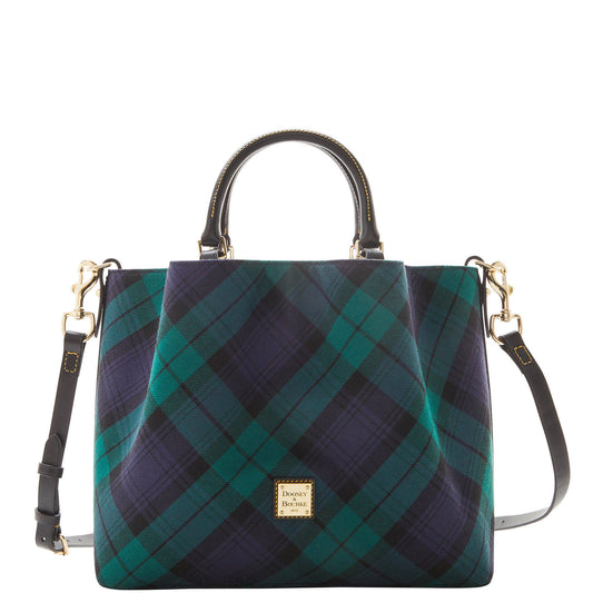 Tartan Mini Barlow Top Handle Bag