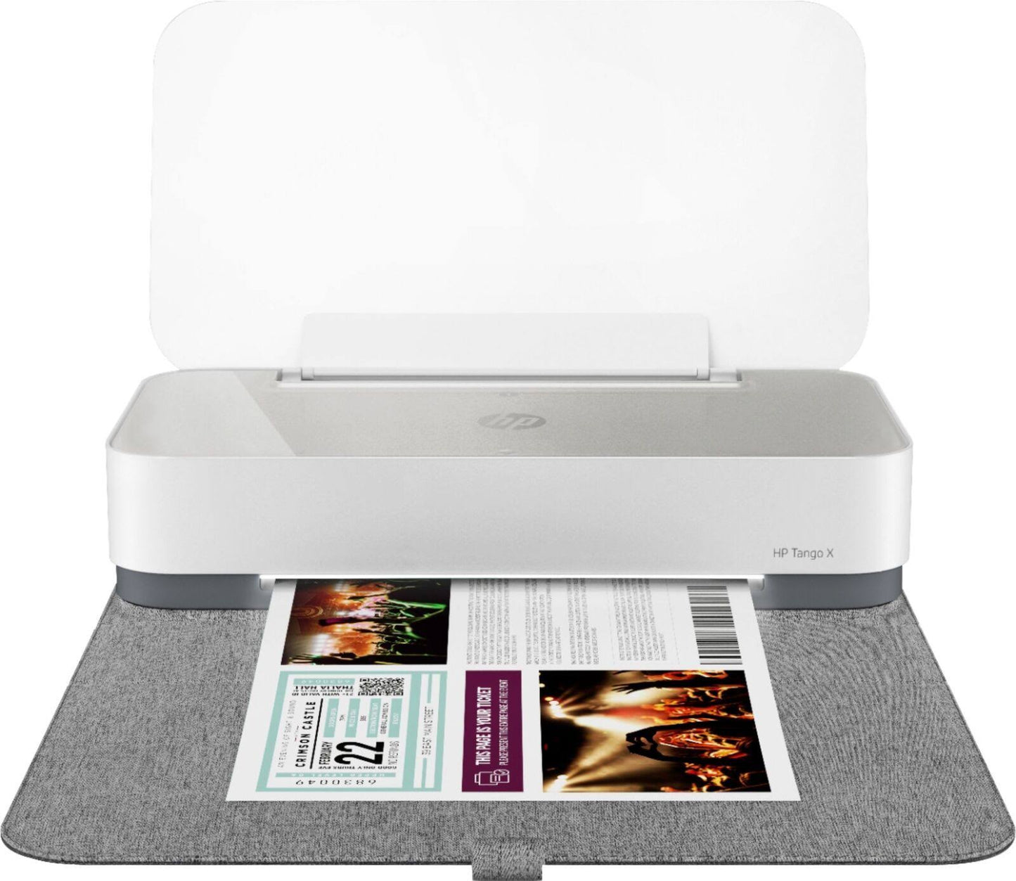 Tango X Wireless Instant Ink Ready Printer With Linen Cover - White